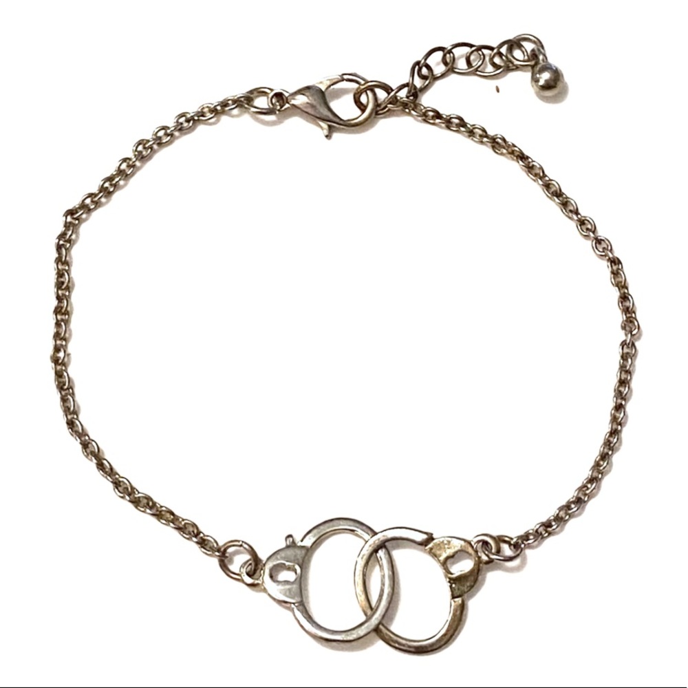 Handcuffs Bracelet Silver